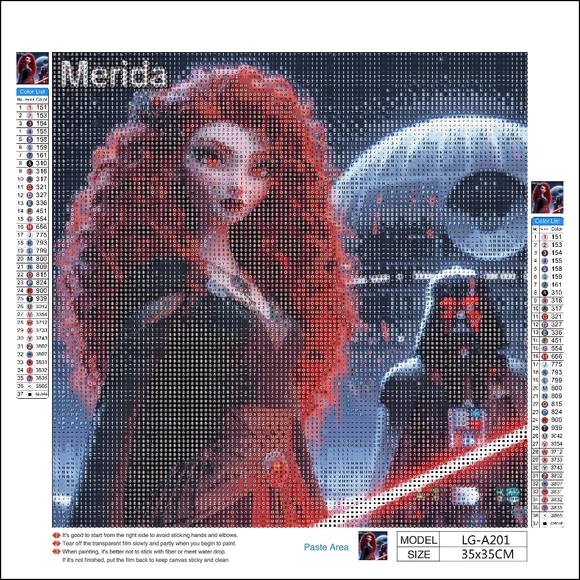 Lightsaber Merida DIY 5D Full Round Drill Diamond Painting - Picture 2 of 4